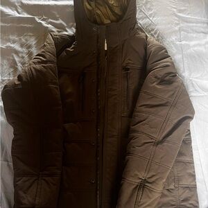 Men's Simms Brown Puffer Jacket